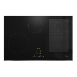Manuel utilisateur Miele KM 7474 FR - Table de cuisson à induction | Fixfr