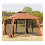 Outsunny 84C-051BN 10&rsquo; x 10&rsquo; Outdoor Patio Gazebo Mode d'emploi