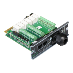Schneider Electric Dry Contact I/O SmartSlot Card Mode d'emploi | Fixfr
