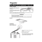 Schneider Electric Roof Match Kit Manuel utilisateur