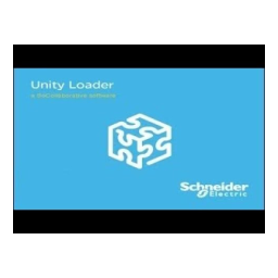 Schneider Electric Unity Loader Mode d'emploi | Fixfr