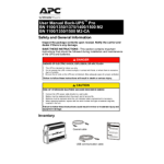 Schneider Electric Back-UPS Pro BN 1100/1350/1375/1400/1500 M2 / M2-CA Mode d'emploi