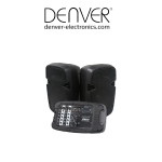 Denver DJ-200 2 x 10&rdquo; speakers Manuel utilisateur