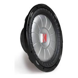 Kicker 2007 Manuel du caisson de graves CVT Manuel utilisateur | Fixfr