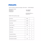 Philips COP2003/01 Donn&eacute;es relatives &agrave; l'efficacit&eacute; &eacute;nerg&eacute;tique Manuel utilisateur