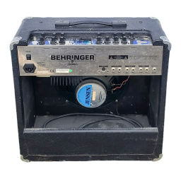 Behringer AC112 Guitar and Bass Manuel du propriétaire | Fixfr