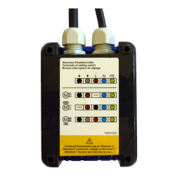 GEIGER Setting switch M56F152 Mode d'emploi | Fixfr