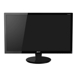 Acer P216HL Monitor Manuel utilisateur | Fixfr