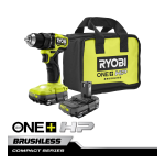 Ryobi PSBDG01K ONE+ HP 18V Brushless Cordless Compact 1/4 in. Right Angle Grinder Kit with (1) 4.0 Ah Battery and Charger Mode d'emploi