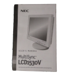 NEC MultiSync&reg; LCD1530V Manuel utilisateur