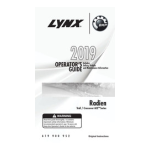 Lynx RADIEN Utility ACE Series 2021 Manuel du propri&eacute;taire