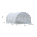 Outsunny 845-233GN 20' x 10' x 7' Freestanding High Tunnel Walk-in Garden Greenhouse Kit Mode d'emploi