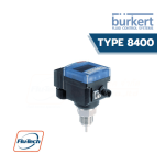 Burkert 8400 Screw-in temperature threshold detector/transmitter Fiche technique