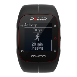 Polar M400 Manuel utilisateur | Fixfr