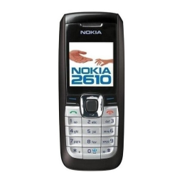 Nokia 2610 Manuel du propriétaire | Fixfr