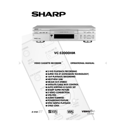 SHARP VC-S2000GM Manuel : Chat IA & Téléchargement PDF | Fixfr