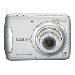 Canon PowerShot A480 Manuel utilisateur | Fixfr