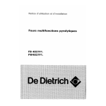 De Dietrich CW3117F1 Manuel utilisateur