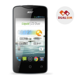 Acer Liquid Z3 Manuel Utilisateur | IA Chat & PDF | Fixfr