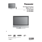 Panasonic TX32PS11FM Operating instrustions