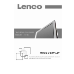 Lenco TFT-3201 Manuel utilisateur