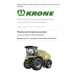 Krone EzBA PP2 Mode d'emploi | Fixfr