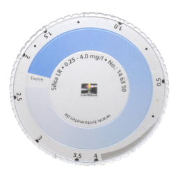 Lovibond PCCheckit Silicate Manuel utilisateur | Fixfr