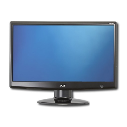 Acer H193HQV Monitor Manuel utilisateur | Fixfr