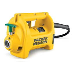 Wacker Neuson M1000/230 Modular Internal Vibrator Manuel utilisateur | Fixfr