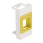 DeLOCK 81358 Easy 45 Module Keystone Holder 22.5 x 45 mm, white / yellow Fiche technique