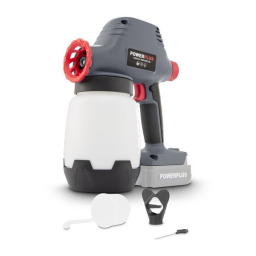 Powerplus POWEB5510 PAINT SPRAY GUN 18V (NO ACCU) Manuel du propriétaire | Fixfr