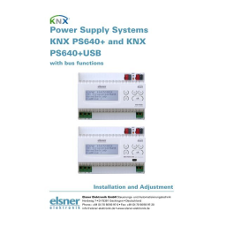 Elsner KNX PS640+ / KNX PS640+USB Manuel utilisateur | Fixfr