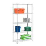 Honey-Can-Do 5-Tier Adjustable Shelving Unit with 350-lb Shelf Capacity, Chrome Guide d'installation