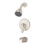 Symmons 6602-TRM-STN Unity Single-Handle 1-Spray Tub and Shower Faucet in Satin Nickel (Valve Not Included) sp&eacute;cification