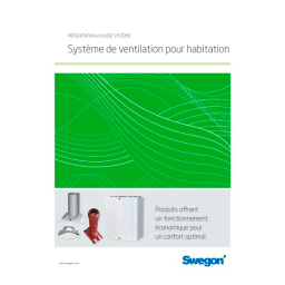 Swegon TBKC Air cooler Mode d'emploi | Fixfr
