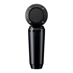 Shure PGA181 Side-Address Cardioid Condenser Microphone Mode d'emploi | Fixfr