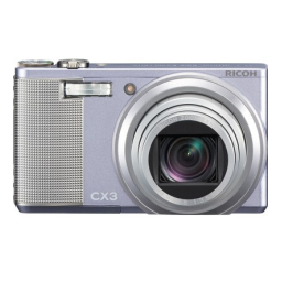 Ricoh CX3 Manuel utilisateur | Fixfr