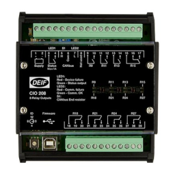 Deif CIO 116 CAN bus-based I/O module Fiche technique | Fixfr