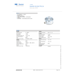 Baumer DLM30-SO.202.TP3.C4 Force sensor Fiche technique | Fixfr