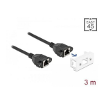 DeLOCK 80130 RJ45 Network Cable Cat.6A S/FTP PE Outdoor 10 m black Fiche technique