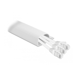 DeLOCK 20885 Cable Duct for under-table mounting 63 x 28 mm - length 400 mm 2 pieces white Fiche technique