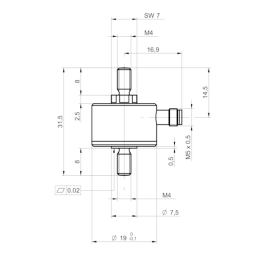 Baumer DLM20-SO.101.TP3.M4 Force sensor Fiche technique | Fixfr