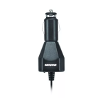 Shure SBC-CAR Car Charger for Transmitters Mode d'emploi