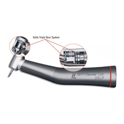 KaVo GENTLEpower LUX 25 LPE Mode d'emploi | Fixfr