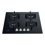 Indesit ING 61T/BK Hob Mode d'emploi