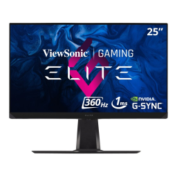 ViewSonic XG251G MONITOR Mode d'emploi | Fixfr