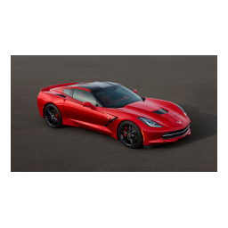 Chevrolet Corvette Stingray 2014 Infotainment System Manuel utilisateur | Fixfr