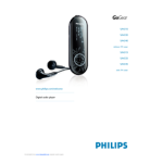 Philips SA4325/02 GoGear Baladeur audio &agrave; m&eacute;moire flash Manuel utilisateur