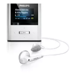 Philips SA2RGA02SN/02 GoGEAR Baladeur MP3 Manuel utilisateur