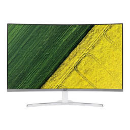 Acer ED322Q Monitor Guide de démarrage rapide | Fixfr